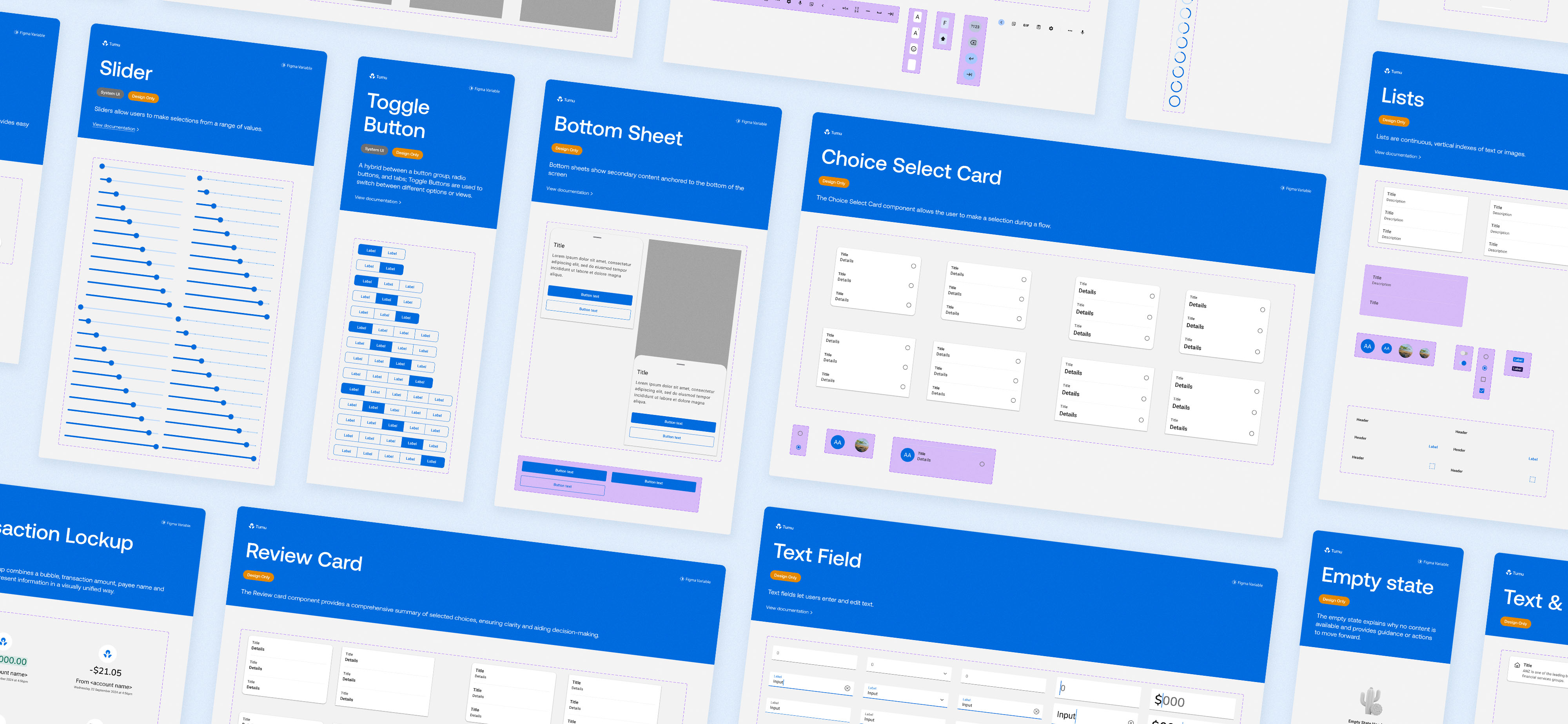 A peek at the goMoney Android library in Figma