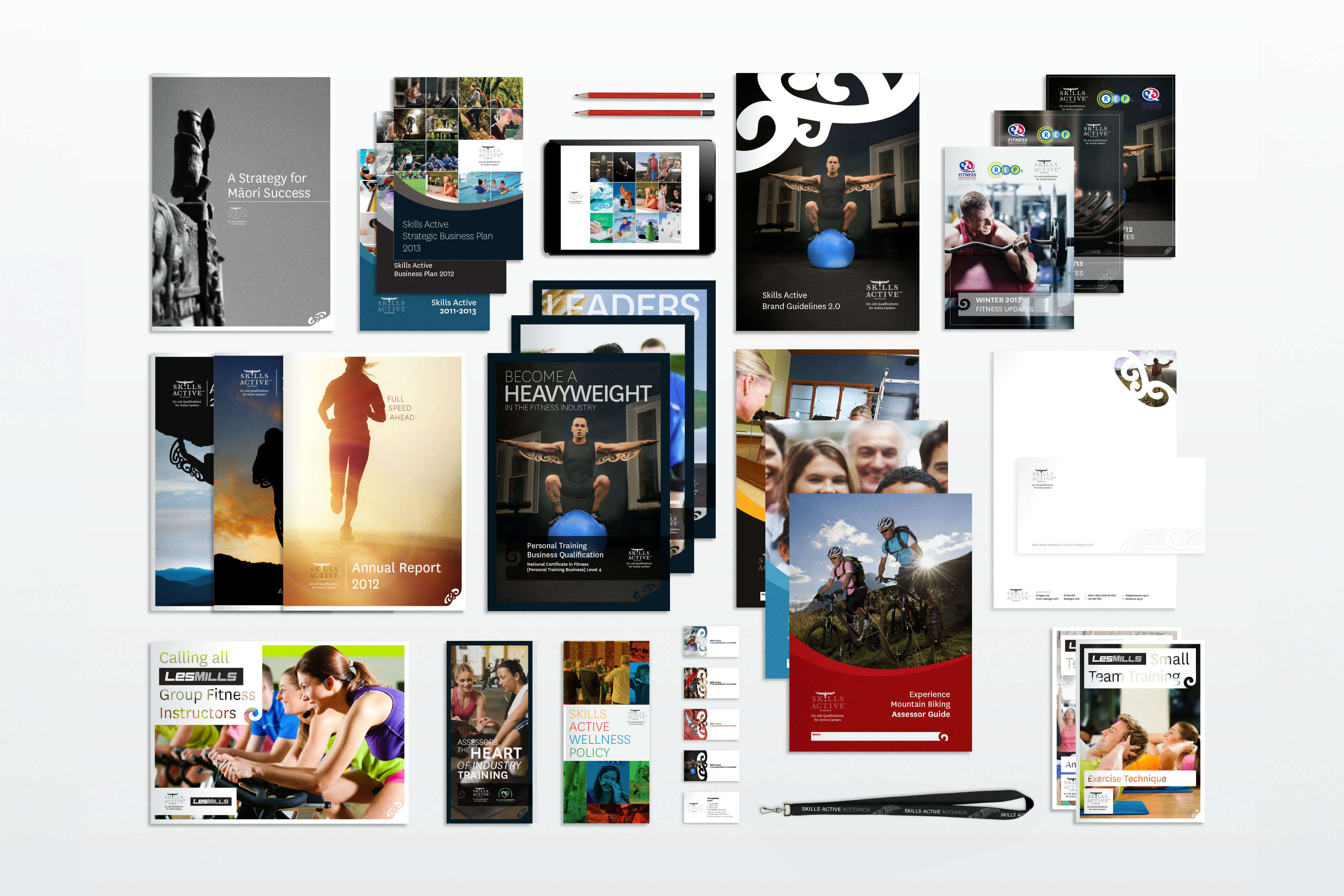 Designing print materials for Skills Active and their trainees.