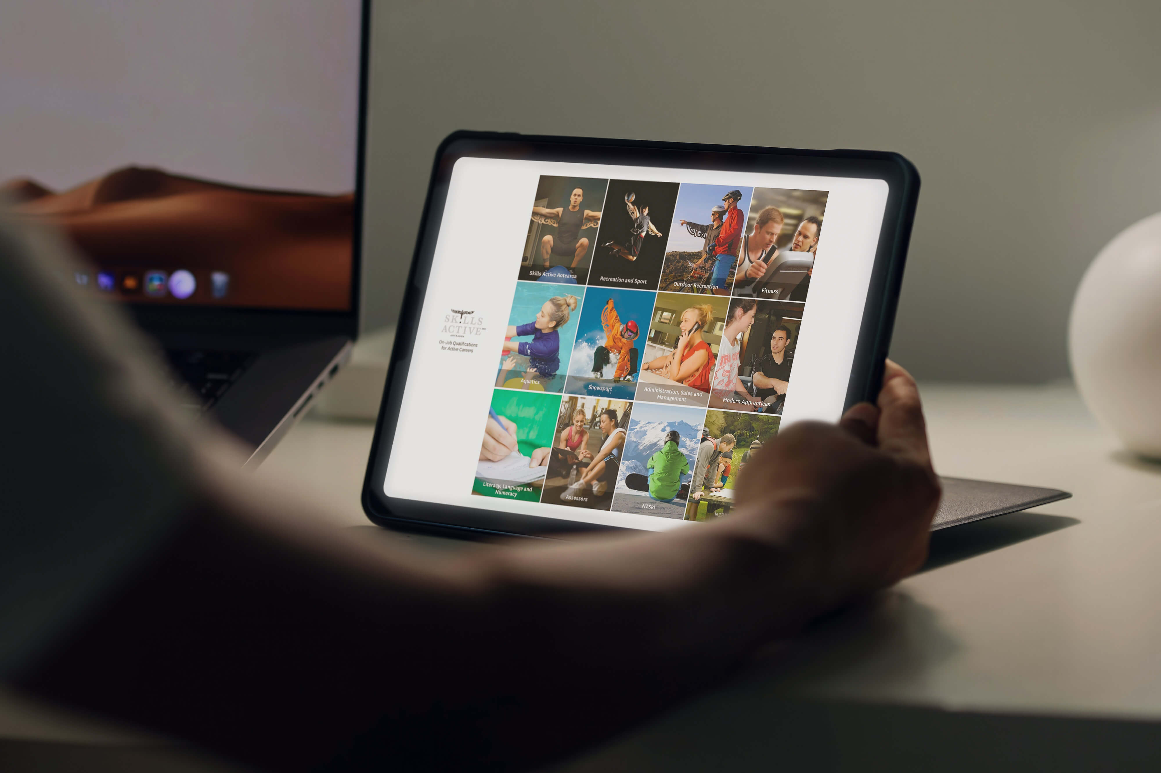 A Skills Active app with video content and trainee resources